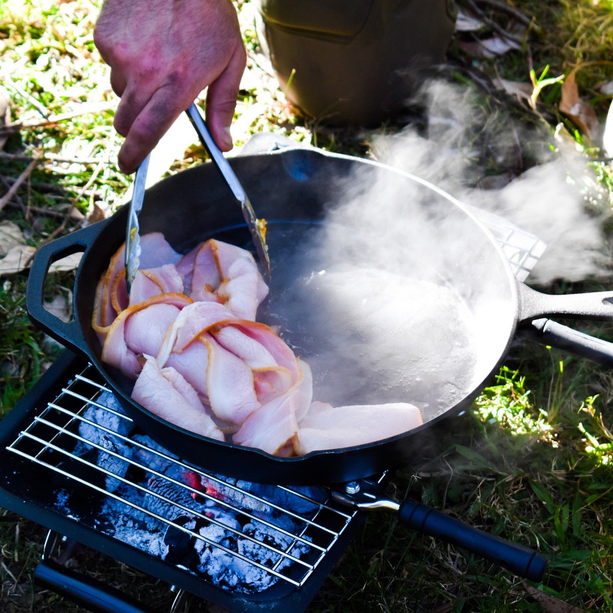 Jumbuck Large Cast Iron Skillet - 2.5L - Durable - Versatile Cooking Tool - SuperSaverAU - view 4