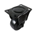 Easyroll 75mm Black PVC Fixed Castor - Durable - Shock Absorption - 80kg Load - SuperSaverAU - view 1