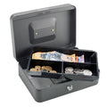 Sandleford Cash Box Large - Black 250mm Steel Portable Secure Storage - SuperSaverAU - view 2