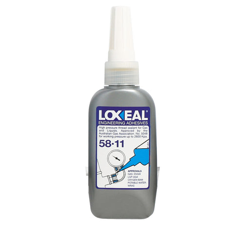 Loxeal 50ml Thread Sealant 58-11 Anaerobic Adhesive, White High Viscosity for Pipe Sealing