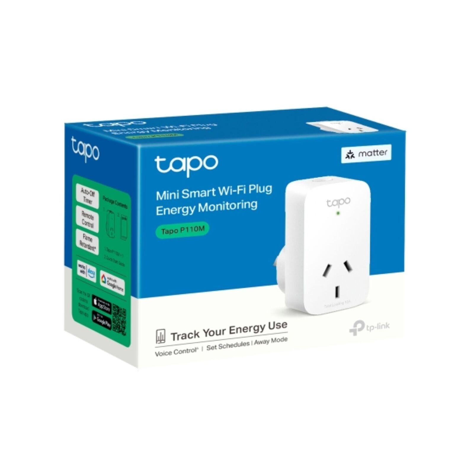 TP-Link Tapo Matter Compatible Energy Monitoring Smart Plug P110M