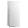 Mitsubishi Electric 421L Bottom Mount Fridge - White Glass, Ice Maker, Select Zone - MR-HGS421EX-GWH-A