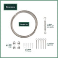 Garden Zen 5m Tensioned Wire Wall Plant Trainer Kit - Stainless Steel - Durable Support - SuperSaverAU - view 3