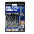 Bremick Decking Screw 14g x 45mm Wing Truss - 100 Pack - T25 Drive - B8 Coating - SuperSaverAU - view 2