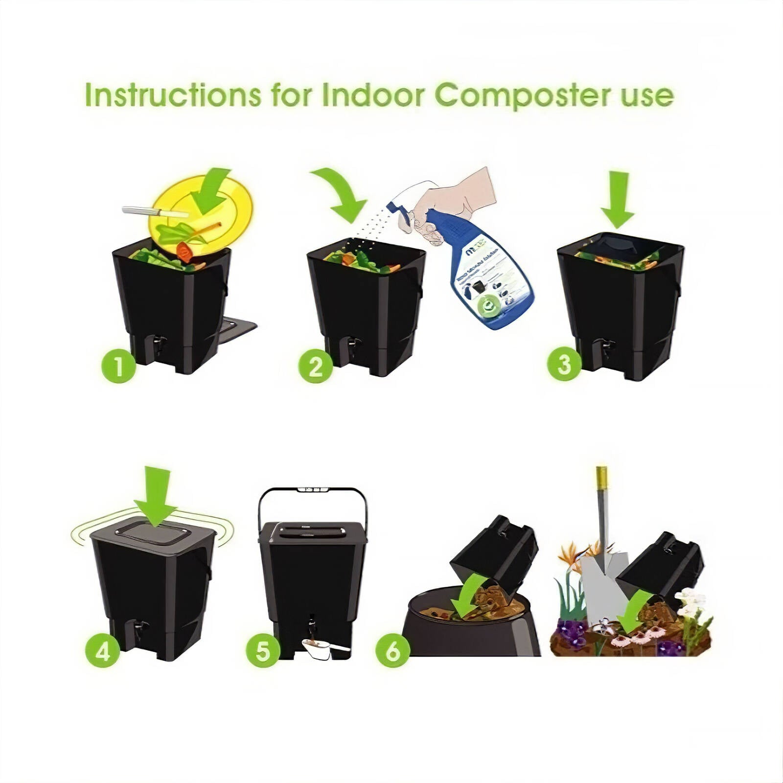 Maze Bokashi Compost Bin Liquid Additive 500ml Natural Enzymes