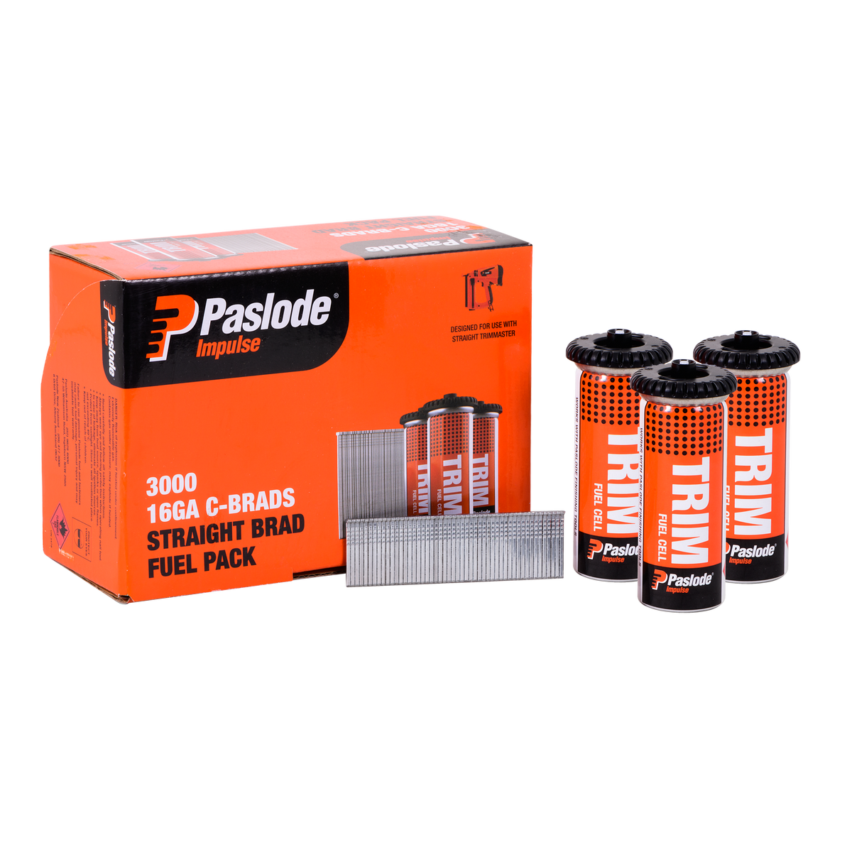 Paslode 65mm c65 Impulse Brad - 3000 Pack - Zinc Plated - Durable - SuperSaverAU - view 1