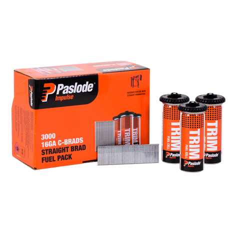 Paslode 65mm c65 Impulse Brad - 3000 Pack - Zinc Plated - Durable - SuperSaverAU - view 1