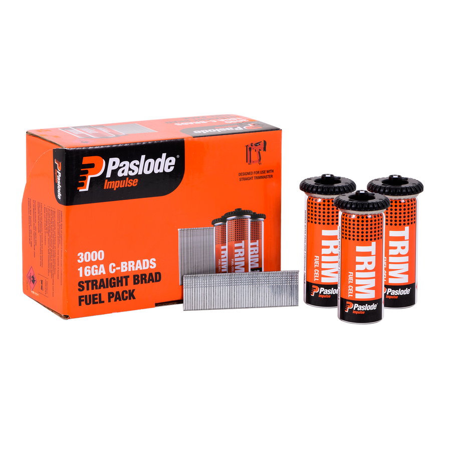 Paslode 65mm c65 Impulse Brad - 3000 Pack - Zinc Plated - Durable - SuperSaverAU - view 1