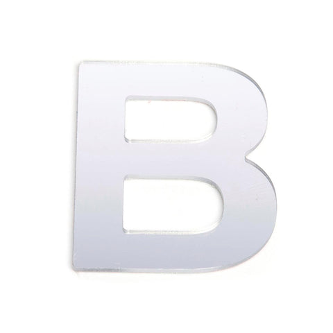 Sandleford 25mm Silver Self Adhesive House Letter B - Reflective Finish - SuperSaverAU - view 1