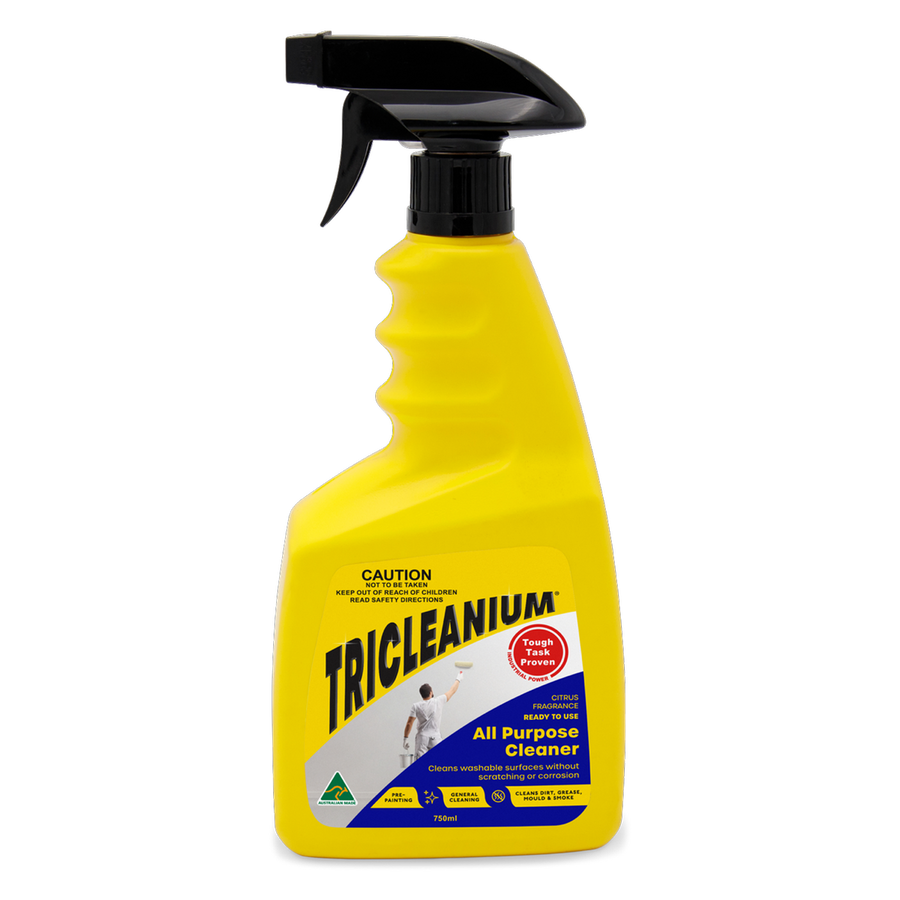Tricleanium All Purpose Cleaner 750ml - Ready to Use - Industrial Strength - Non-Abrasive - Yellow - SuperSaverAU - view 1