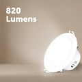 Arlec 9W 92mm Tri-Colour Dimmable LED Downlight Flushed Lens 240V 2 Pack ALD295P2