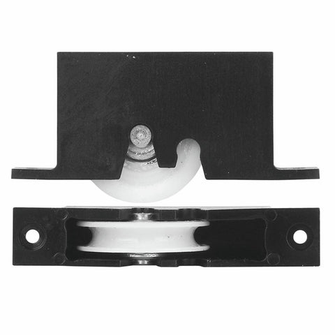 Rolltrak Adjustable Plastic Carriage - Acetal Roller - 25kg Load - Black - SuperSaverAU - view 1
