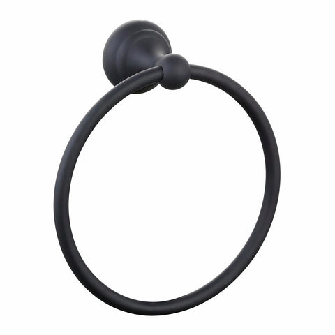 Mondella Matte Black Maestro Towel Ring - 155mm x 175mm x 60mm - Metal - SuperSaverAU - view 1