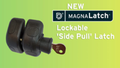MagnaLatch 100mm Side Pull Lockable Pool Gate Latch, Engineered Polymer