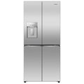 Hisense 483L PureFlat French Door Fridge - Stainless Steel - Non-Plumbed Ice and Water - HRCD483TSW
