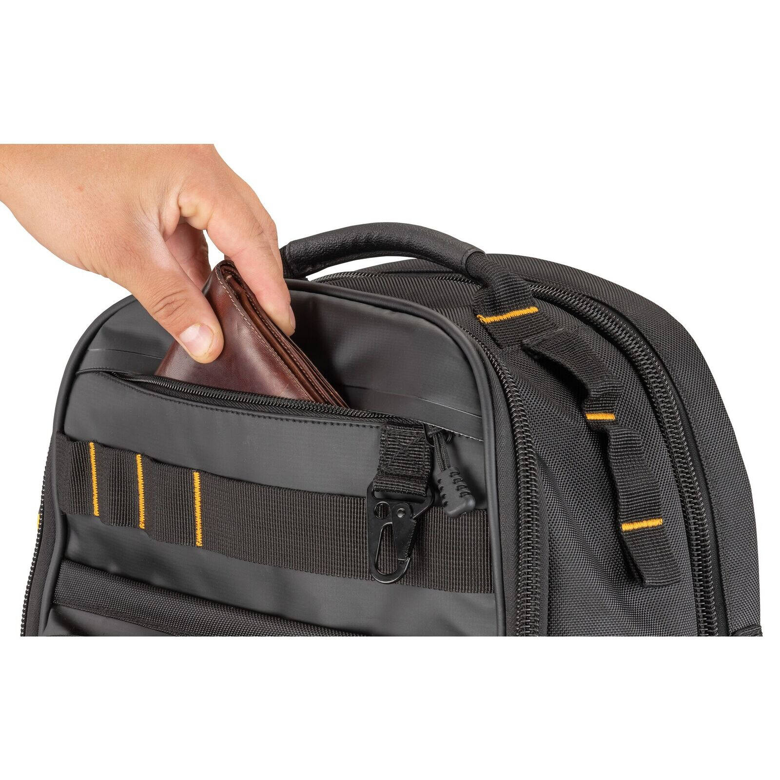 DeWALT Pro Tool Backpack, 43 Pockets, Water-Resistant, Tape Holder