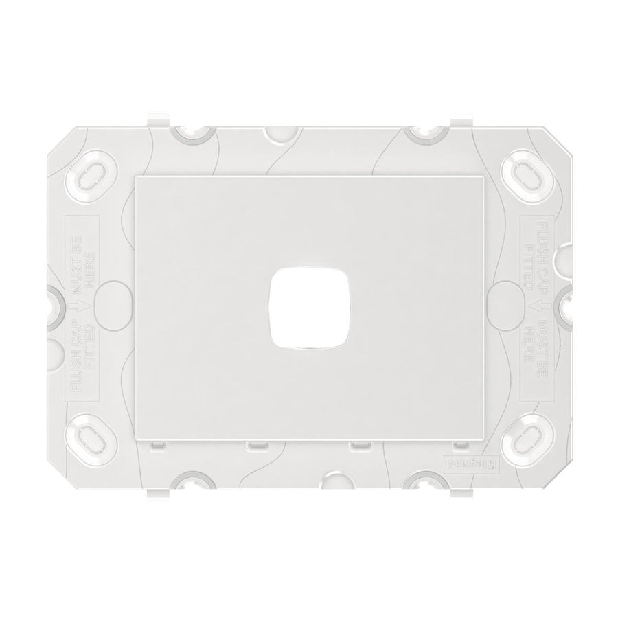 HPM Arteor 1 Gang Wall Switch Grid Only 128mm x 91mm - White - Versatile Design - SuperSaverAU - view 1