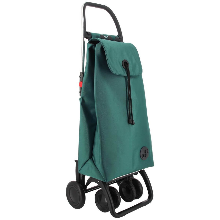 Rolser I-Max 4-Wheel Folding Trolley - Aluminium Frame, Swivelling Wheels, Green - R-IMX306-1076