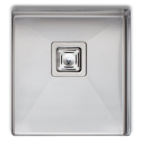 Oliveri Professional Series single bowl undermount sink - brushed 304 grade steel, Softtone - PR1130U