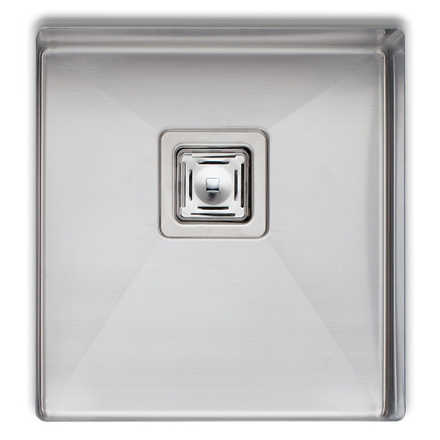Oliveri Professional Series single bowl undermount sink - brushed 304 grade steel, Softtone - PR1130U