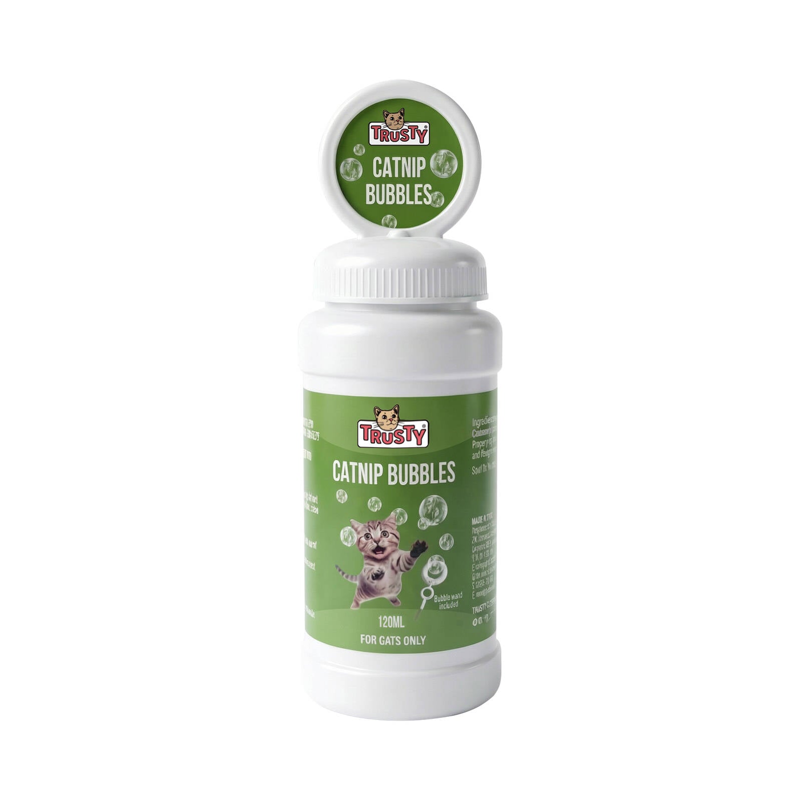 Trusty 120ml Catnip Bubbles Interactive Cat Toy