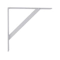 Carinya 300 x 300mm White Powder Coated Steel Heavy Duty Straight Stayed Bracket, 125kg