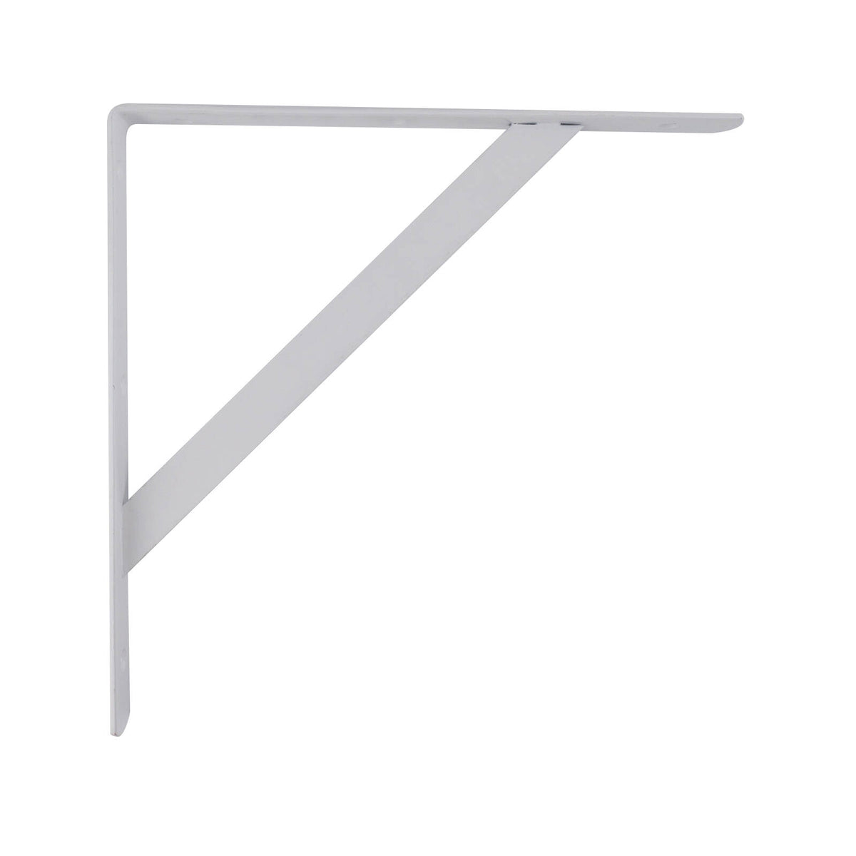 Carinya 300 x 300mm White Powder Coated Steel Heavy Duty Straight Stayed Bracket, 125kg