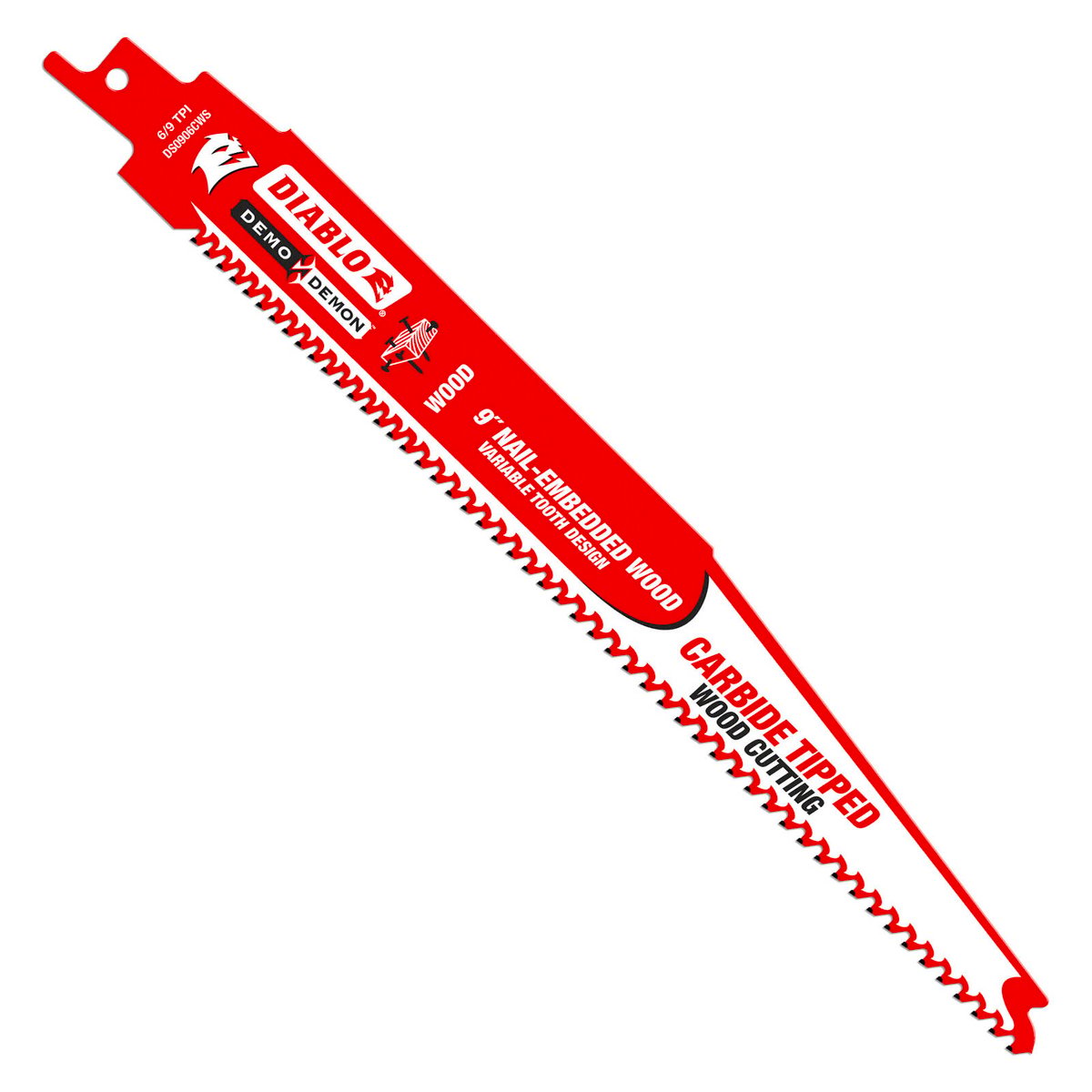 Diablo 9" Demo Demon Carbide Reciprocating Saw Blade - Red - SuperSaverAU - view 2