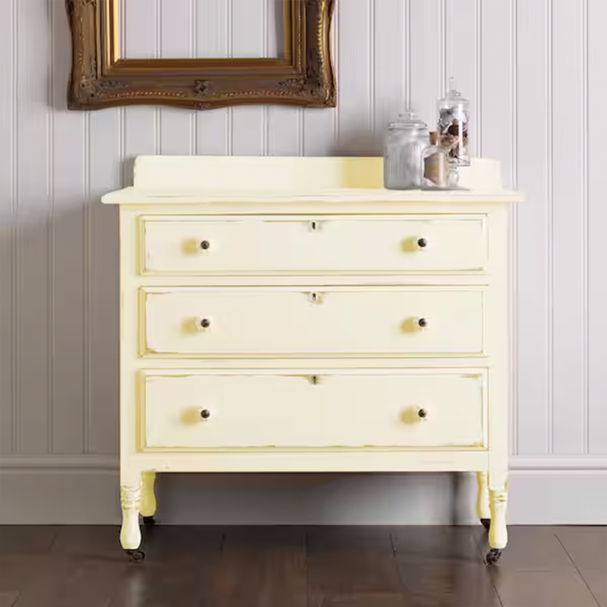 Rust Oleum Chalked Paint - 887ml - Chiffon Cream - Ultra Matt Finish - Indoor Use - SuperSaverAU - view 5
