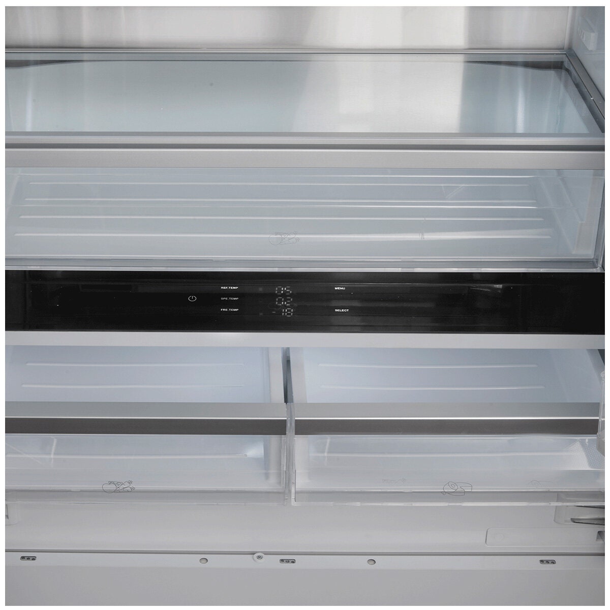 Artusi 546L Integrated French Door Fridge - Internal Water Dispenser and Ice Maker - AINT9100FDIW