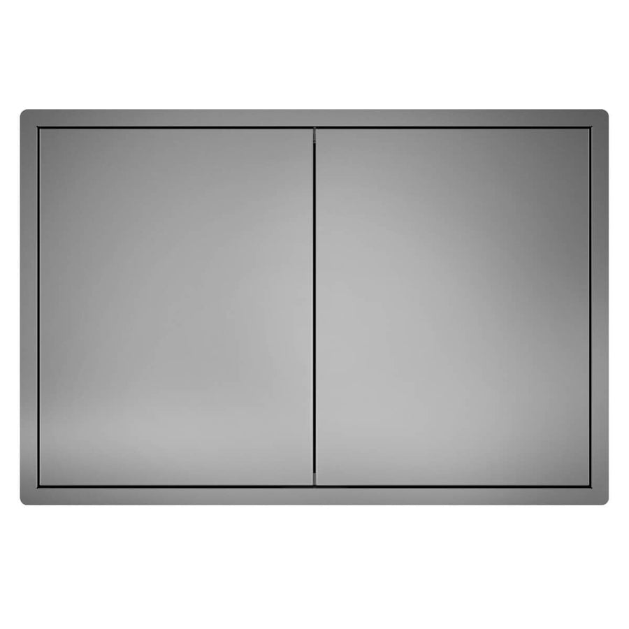 Beefeater Stainless Steel Double Storage Doors - 304 Grade Brushed Finish - Soft-Close - BOC2070SA