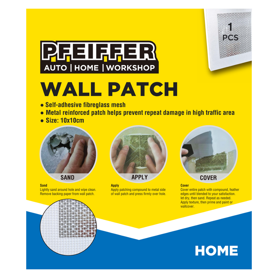 Pfeiffer Plaster Repair Wall Patch - 100mm - Fibreglass - Paintable - SuperSaverAU - view 1