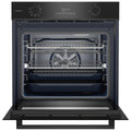 Beko 60cm Multifunction Built-In Oven - SteamAdd, Airfry, 8 Functions, Black Glass - BBO6851MDX