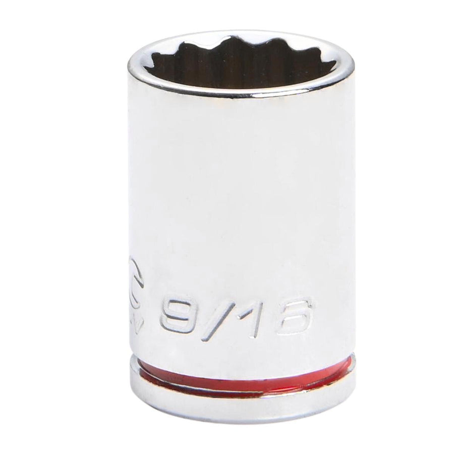 Kincrome Shallow Socket - 9/16" - Chrome Vanadium Steel - 12 Point - SuperSaverAU - view 1