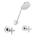 Mondella Resonance Chrome 1/2 Turn Cross Handle All-Directional Shower Set, 9L/min 3 Star WELS
