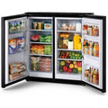 Airflo 156L bar fridge and freezer - Stainless steel doors, LED lighting, vegetable crisper - AFF156