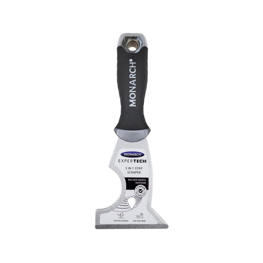 Monarch Expertech 5 in 1 Scraper - 75mm - Stainless Steel - Heavy Duty - SuperSaverAU - view 1