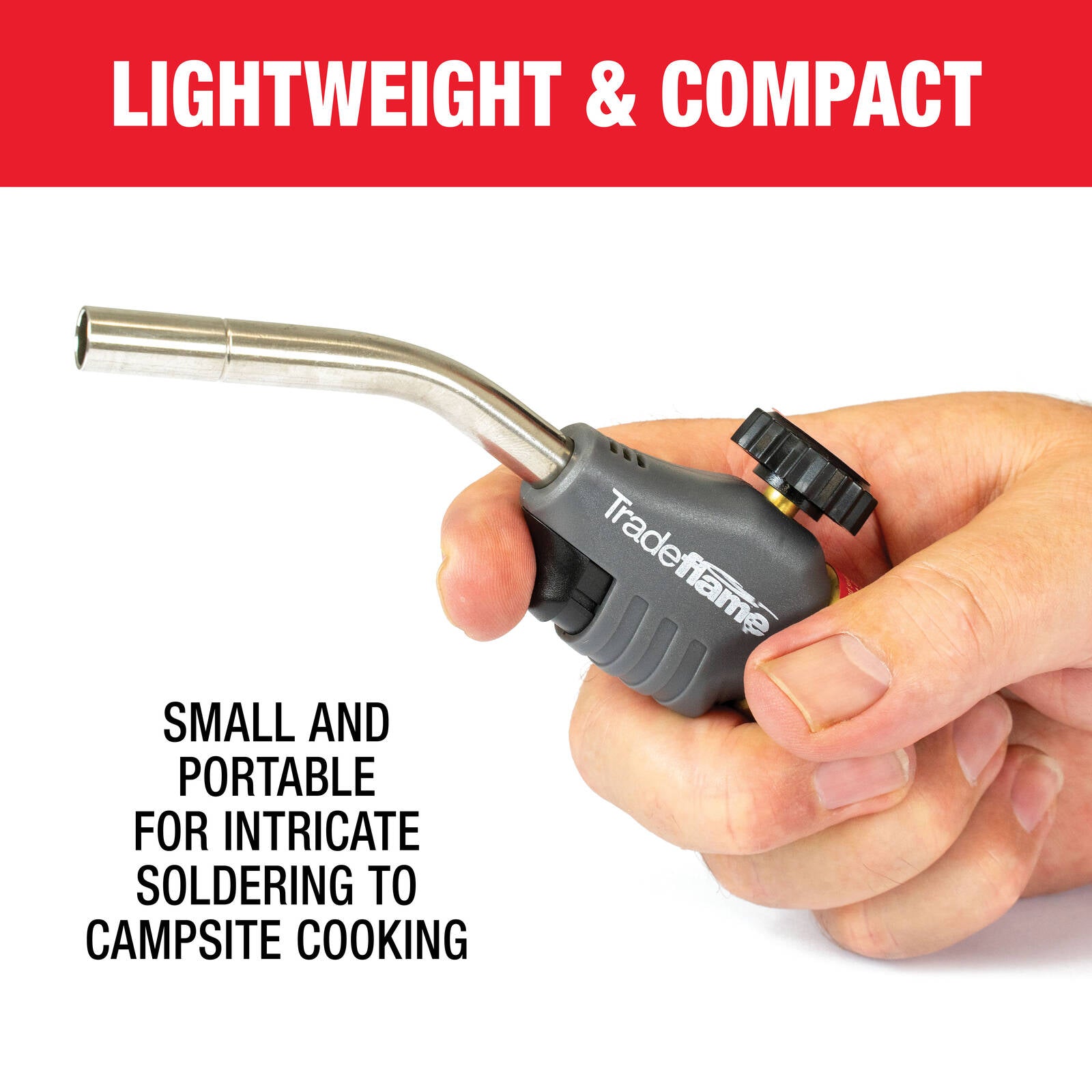 Tradeflame Mini Cyclone Torch - Trigger Ignition, Variable Flame