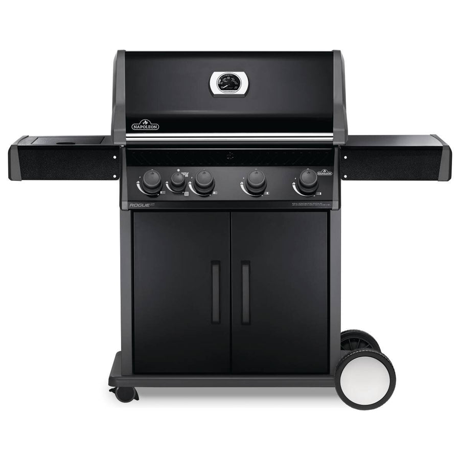 Napoleon Rogue XT 525 Natural Gas 4 Burner BBQ - Black - Infrared Side Burner - RXT525SIBNK-1-AU