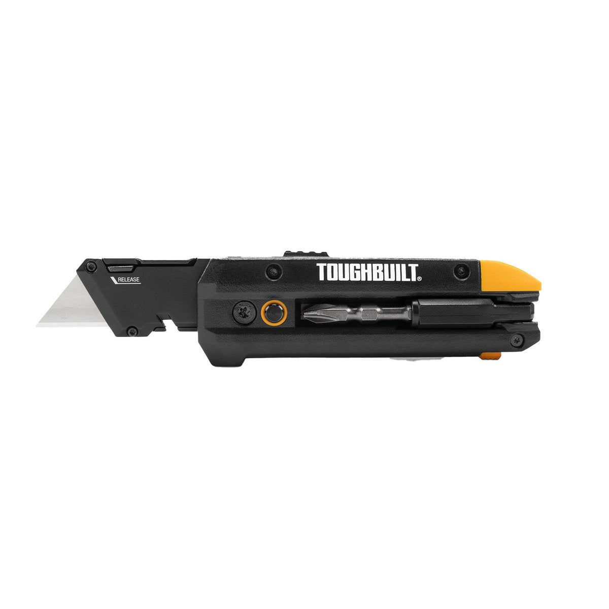 Toughbuilt Electrician's Folding Utility Knife - 5-in-1 Tool - 169mm x 46mm x 26mm - SuperSaverAU - view 2