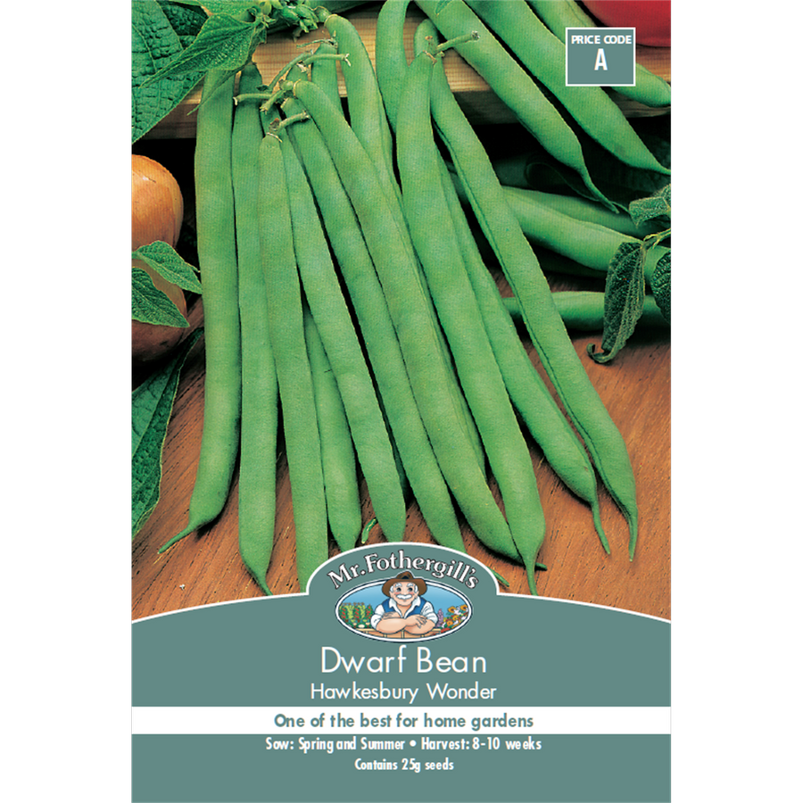 Mr Fothergill Dwarf Bean Seeds 10 Weeks Green High Yield - SuperSaverAU - view 1