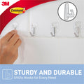 Command Small Clear Adhesive Utensil Hooks - 3 Pack, Damage-Free