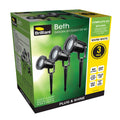 Brilliant Beth LED Low Voltage DIY Garden Light Kit 3 Pack 12V Black