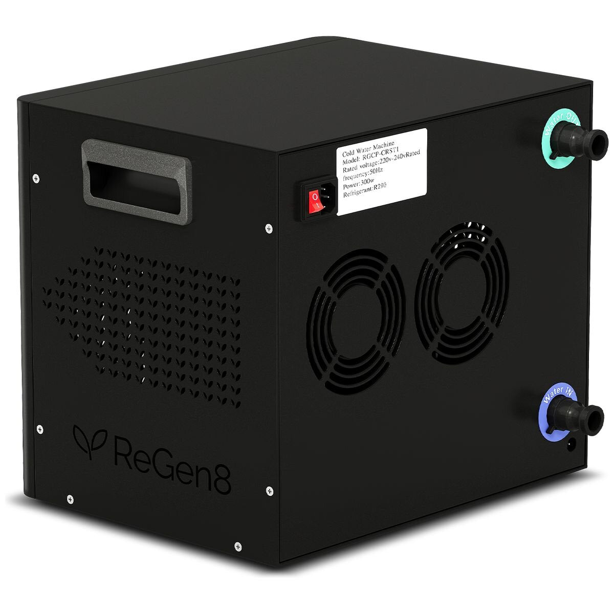 ReGen8 PolarBarrel Cold Plunge Ice Bath - 340L Barrel with T1 Chiller Unit - Cools to 2°C - RGCP-POLARBART1