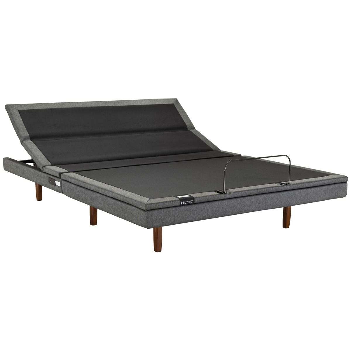 Sealy Apex Adjustable Bed Base Long Single - Zero G, Anti Snore, Dual Massage, Charcoal - APX-ADJ-SXL