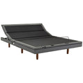 Sealy Apex Adjustable Bed Base Queen - Zero G, Anti Snore, Dual Massage, Charcoal - APX-ADJ-QUN