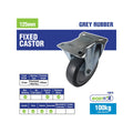 Easyroll Castor - 125mm - Grey Rubber - Heavy Duty - SuperSaverAU - view 3