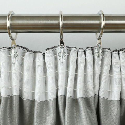 Windoware 25mm Metal Gathering Curtain Hooks - 25 Pack