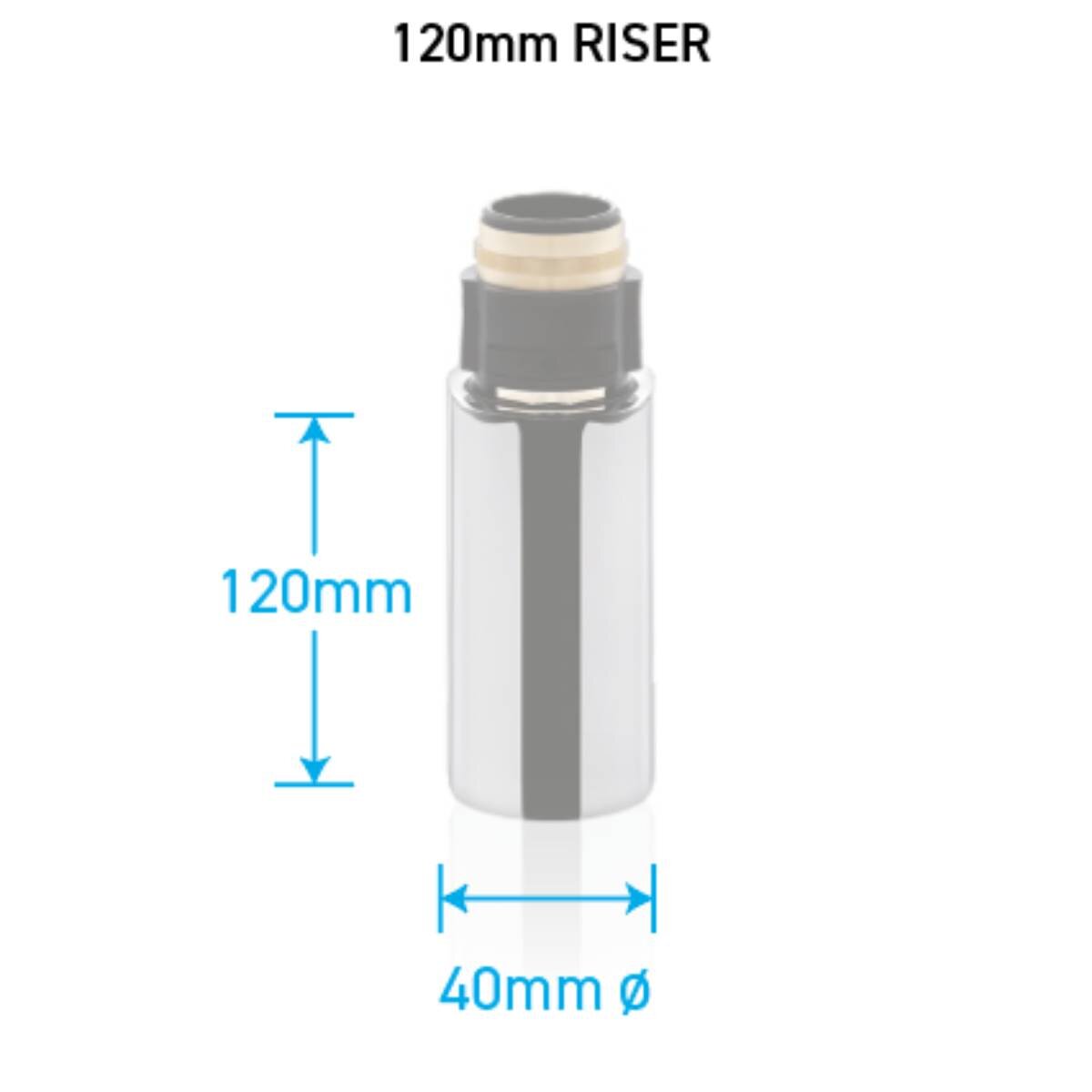 Billi Xi Font with 120mm Riser - Urban Brass Finish - 2 Year Manufacturer Warranty - 992803UB