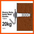 Everhang Picture Hanging Hook - 20kg - Steel - Heavy Duty - 12 Pack - SuperSaverAU - view 2